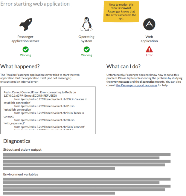 The Big Friendly Errorpage