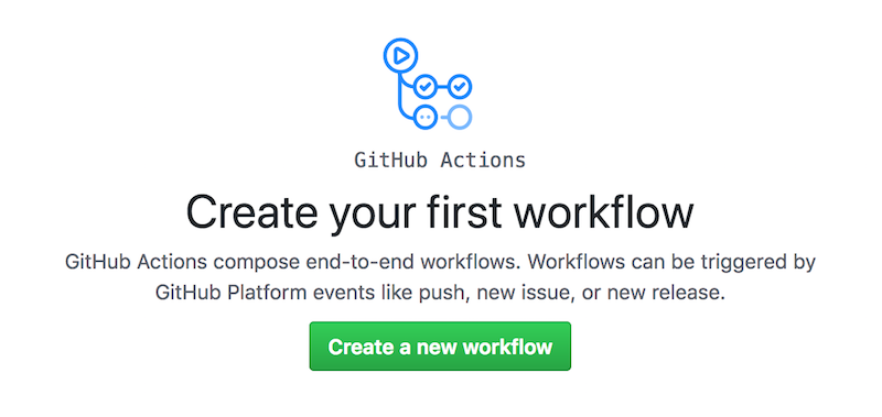 First explorations of GitHub's Actions