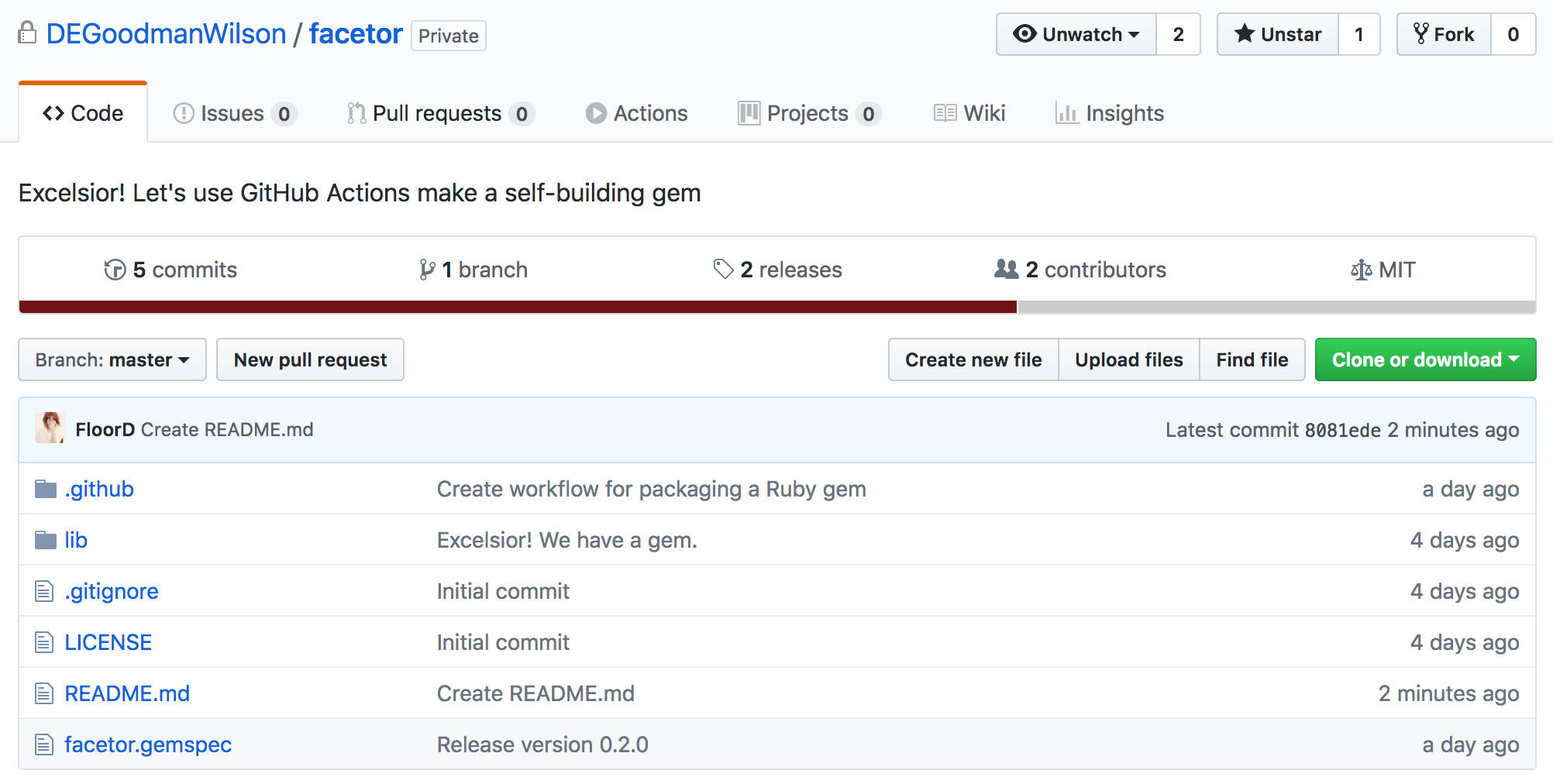 github actions